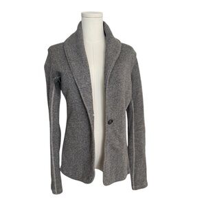 Standard James Perse grey cotton casual blazer jacket size 3